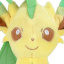 Pocket Monsters Best Wishes! - Leafia - Pokémon Best Wishes Nuigurumi - N-48 (Takara Tomy)
