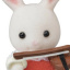 Sylvanian Families - Baby Collection - Baby Band Series - Chocolate Rabbit Baby and violin (Epoch)