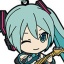 Vocaloid - Hatsune Miku - Hatsune Miku Nendoroid Plus Rubber Keychain - Nendoroid Plus - Rubber Keychain (Good Smile Company)