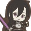 Sword Art Online - Kirito - Capsule Rubber Mascot - Sword Art Online Capsule Rubber Mascot 01 - Phantom Bullet (Bandai)